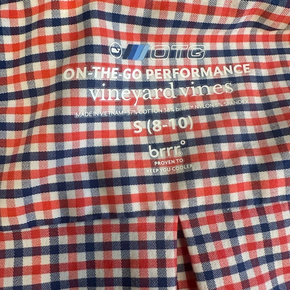 Vineyard Vines Performance Button Up Size Boys Small - Picture 3 of 3